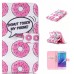 Drawing Printed Pink Doughnut PU Leather Flip Wallet Case for Samsung Galaxy Note5 SM-N920