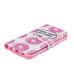 Drawing Printed Pink Doughnut PU Leather Flip Wallet Case for Samsung Galaxy S6 Edge