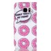 Drawing Printed Pink Doughnut PU Leather Flip Wallet Case for Samsung Galaxy S7 Edge G935