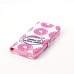 Drawing Printed Pink Doughnut PU Leather Flip Wallet Case for iPhone SE/5s