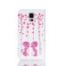 Drawing Printed Pink Heart Tree And Sweet Kids PU Leather Flip Wallet Case for Samsung Galaxy S5 - SM-G900