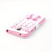 Drawing Printed Pink Heart Tree And Sweet Kids PU Leather Flip Wallet Case for Samsung Galaxy S5 - SM-G900