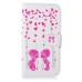 Drawing Printed Pink Heart Tree And Sweet Kids PU Leather Flip Wallet Case for Samsung Galaxy S6 Edge