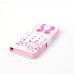 Drawing Printed Pink Heart Tree And Sweet Kids PU Leather Flip Wallet Case for iPhone SE/5s