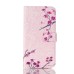 Drawing Printed Pink Plum Blossom PU Leather Flip Wallet Case for Samsung Galaxy Note5 SM-N920