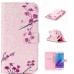 Drawing Printed Pink Plum Blossom PU Leather Flip Wallet Case for Samsung Galaxy Note5 SM-N920