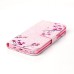 Drawing Printed Pink Plum Blossom PU Leather Flip Wallet Case for Samsung Galaxy Note5 SM-N920