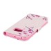 Drawing Printed Pink Plum Blossom PU Leather Flip Wallet Case for Samsung Galaxy S6 Edge