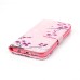 Drawing Printed Pink Plum Blossom PU Leather Flip Wallet Case for Samsung Galaxy S7 Edge G935