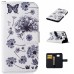 Drawing Printed Simple And Elegant Dandelion PU Leather Flip Wallet Case for Samsung Galaxy S6 Edge