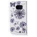 Drawing Printed Simple And Elegant Dandelion PU Leather Flip Wallet Case for Samsung Galaxy S6 Edge