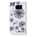 Drawing Printed Simple And Elegant Dandelion PU Leather Flip Wallet Case for Samsung Galaxy S6 SM-G9200