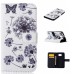 Drawing Printed Simple And Elegant Dandelion PU Leather Flip Wallet Case for Samsung Galaxy S6 SM-G9200