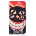 Drawing Printed Smile Cat PU Leather Flip Wallet Case for Samsung Galaxy S6 SM-G9200