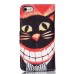 Drawing Printed Smile Cat PU Leather Flip Wallet Case for iPhone 6s Plus