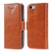 Dual-Magnetic-Clasp Design Folio PU Leather Flip Stand Case Rugged Hybrid Cover With Card Slot Holder For iPhone 5c