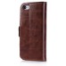 Dual-Magnetic-Clasp Design Folio PU Leather Flip Stand Case Rugged Hybrid Cover With Card Slot Holder For iPhone 5c