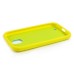 Dual Color Football Grain Soft Jelly Silicone Case For Samsung Galaxy S4 i9500 - Blue / Yellow