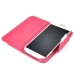 Dual Color Magnetic Wallet Flip Leather Case with Card Slot and Strap for Samsung Galaxy S4 - Magenta