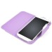 Dual Color Magnetic Wallet Flip Leather Case with Card Slot and Strap for Samsung Galaxy S4 - Purple