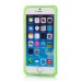 Dual Color TPU and PC Bumper Case Cover for iPhone 6 4.7 inch - Green and Blue