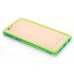 Dual Color TPU and PC Bumper Case Cover for iPhone 6 4.7 inch - Green and Blue