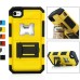 Dual Tone Shock Absorption PC And Silicone Hybrid Hard Stand Defender Case Cover With Kickstand And Beer Bottle Opener For iPhone 4S iPhone 4