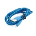 Durable Woven Pattern 2M 8 Pin Charging Sync Lightning Cable for iPhone 5/5s/6 iPad Mini iPod - Blue