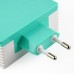 EU Plug 4 USB Ports 6.2 A Charger Adapter for iPhone iPad iPod Samsung - Blue/White