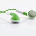 Earphone With Microphone And Volume Control Button For iPhone Samsung - Green