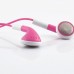 Earphone With Microphone And Volume Control Button For iPhone Samsung - Pink