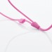 Earphone With Microphone And Volume Control Button For iPhone Samsung - Pink