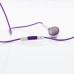 Earphone With Microphone And Volume Control Button For iPhone Samsung - Purple