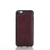 Eiffel Tower Floral Printed Design Leather And TPU Frame Back Case for iPhone 6/6S Plus - Brown