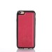 Eiffel Tower Floral Printed Design Leather And TPU Frame Back Case for iPhone 6/6S Plus - Rose red