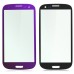 Electroplating Front Glass Screen Replacement for Samsung Galaxy S3 i9300 - Purple