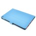 Elegant 360 Degree Swivel Rotation Folio Leather Flip Stand Case Cover With Sleep Wake Function For iPad Air 2 (iPad 6)- Blue