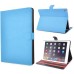 Elegant 360 Degree Swivel Rotation Folio Leather Flip Stand Case Cover With Sleep Wake Function For iPad Air 2 (iPad 6)- Blue