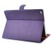 Elegant 360 Degree Swivel Rotation Folio Leather Flip Stand Case Cover With Sleep Wake Function For iPad Air 2 (iPad 6)- Purple