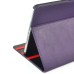 Elegant 360 Degree Swivel Rotation Folio Leather Flip Stand Case Cover With Sleep Wake Function For iPad Air 2 (iPad 6)- Purple