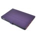 Elegant 360 Degree Swivel Rotation Folio Leather Flip Stand Case Cover With Sleep Wake Function For iPad Air 2 (iPad 6)- Purple