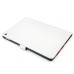 Elegant 360 Degree Swivel Rotation Folio Leather Flip Stand Case Cover With Sleep Wake Function For iPad Air 2 (iPad 6)- White