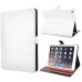 Elegant 360 Degree Swivel Rotation Folio Leather Flip Stand Case Cover With Sleep Wake Function For iPad Air 2 (iPad 6)- White