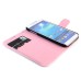 Elegant Camellias Rhinestone Magnetic Feather Silk Leather Folio Flip Wallet Stand Case With Card Slots For Samsung Galaxy S4 i9500 / i9505