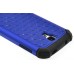 Elegant Dual-Layer Encrusted Diamond Design Hard Case For Samsung Galaxy S4 i9500 - Dark Blue