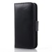 Elegant Flip Leather Case with Card Slot for iPhone 4/4s - Black