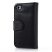 Elegant Flip Leather Case with Card Slot for iPhone 4/4s - Black