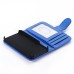 Elegant Flip Leather Case with Card Slot for iPhone 4/4s - Blue