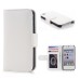 Elegant Flip Leather Case with Card Slot for iPhone 4/4s - White