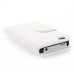 Elegant Flip Leather Case with Card Slot for iPhone 4/4s - White